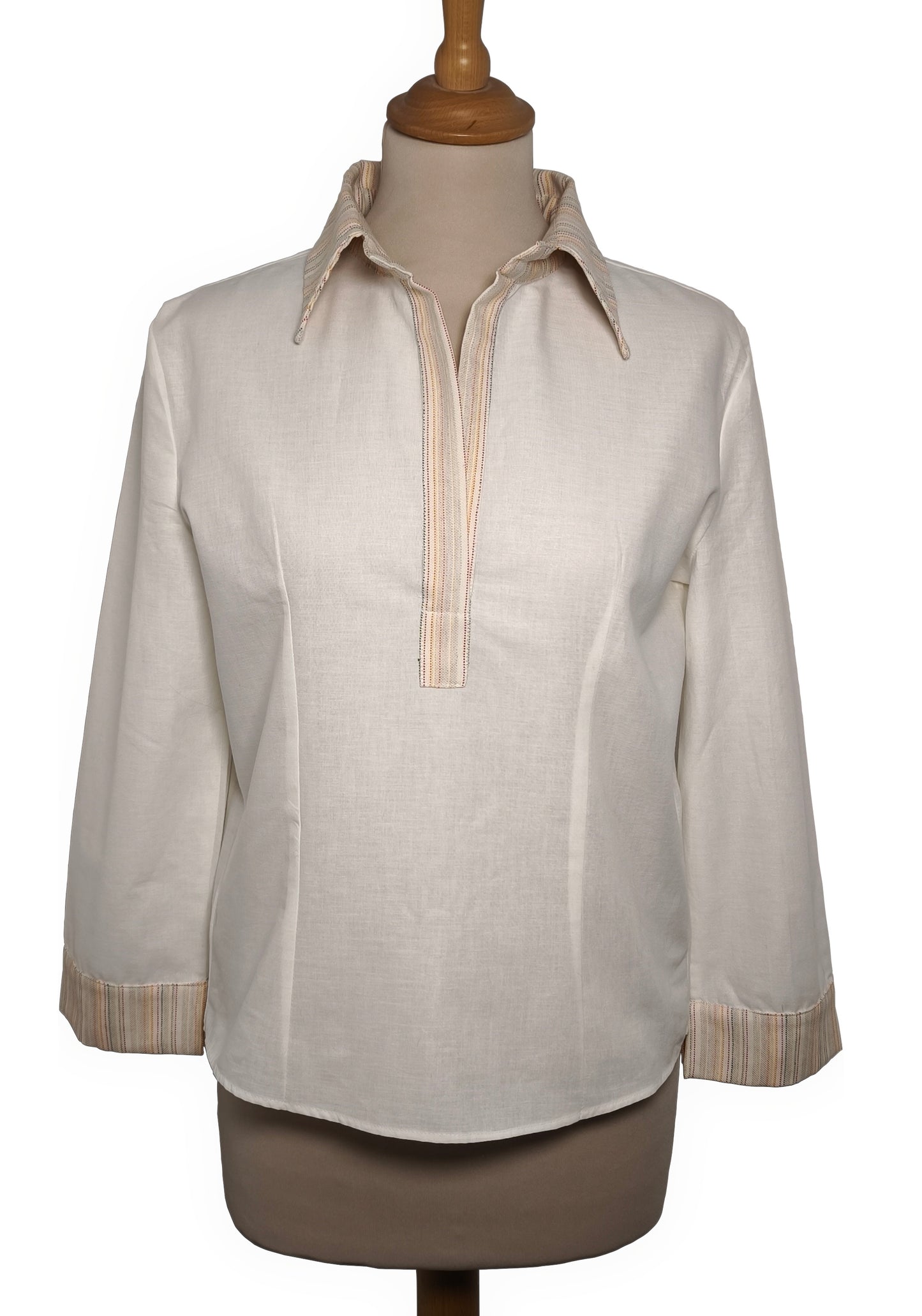 White Long-Sleeved Blouse