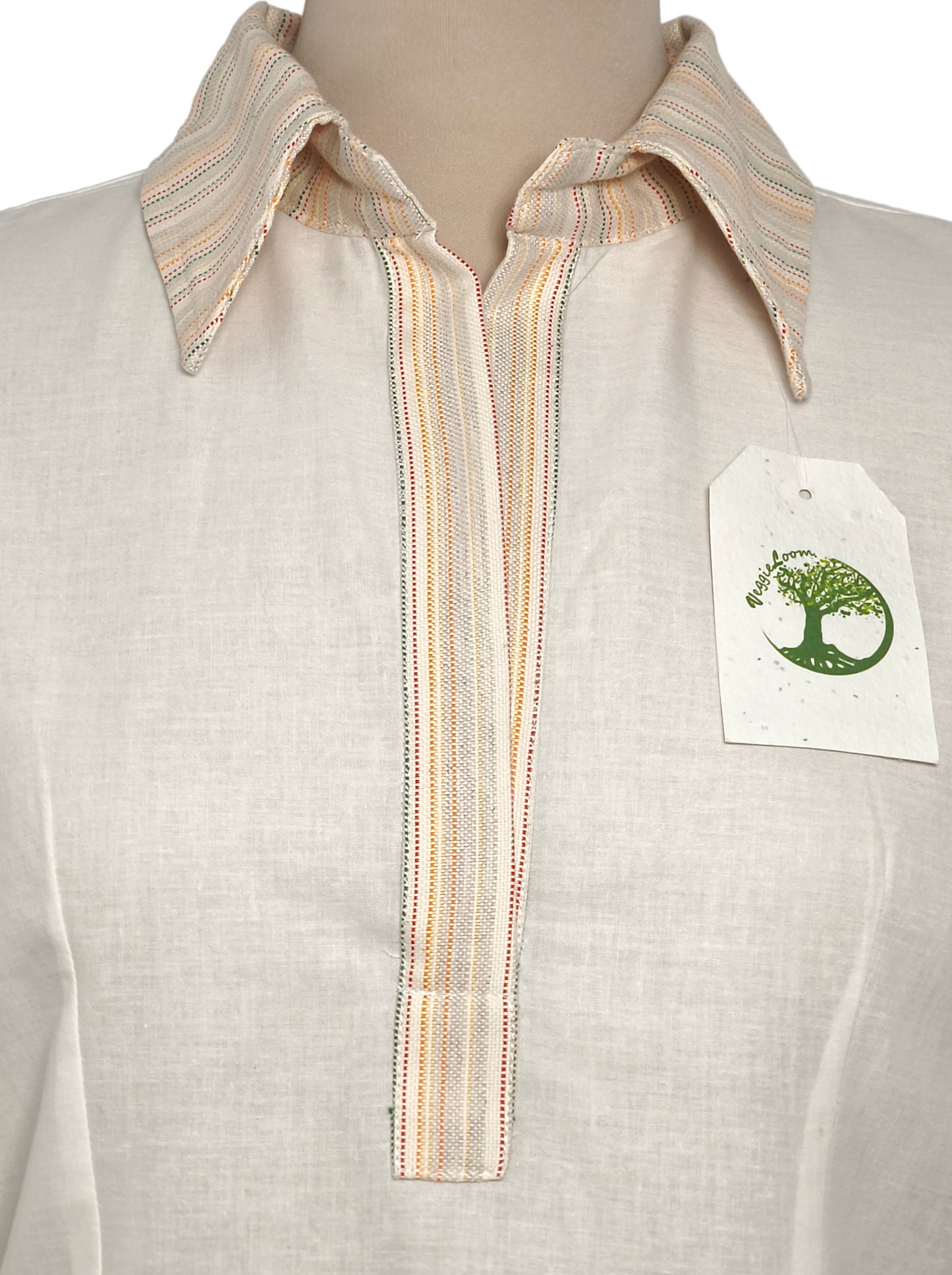 White Long-Sleeved Blouse
