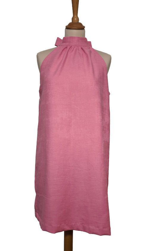 Vestido rosa sin mangas