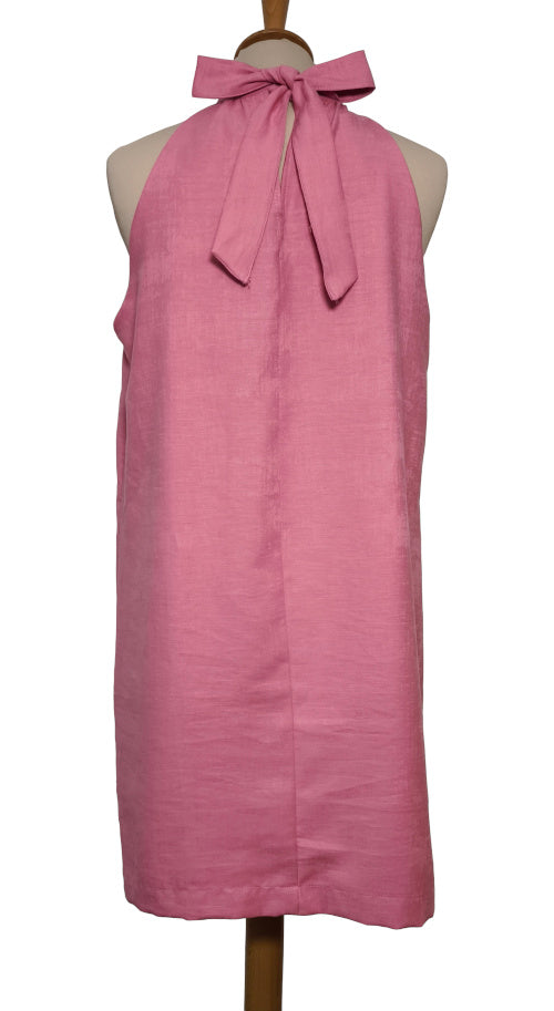 Vestido rosa sin mangas